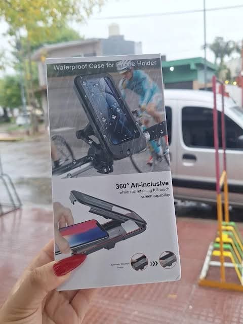 Support mobile pour moto et bicyclette waterproof