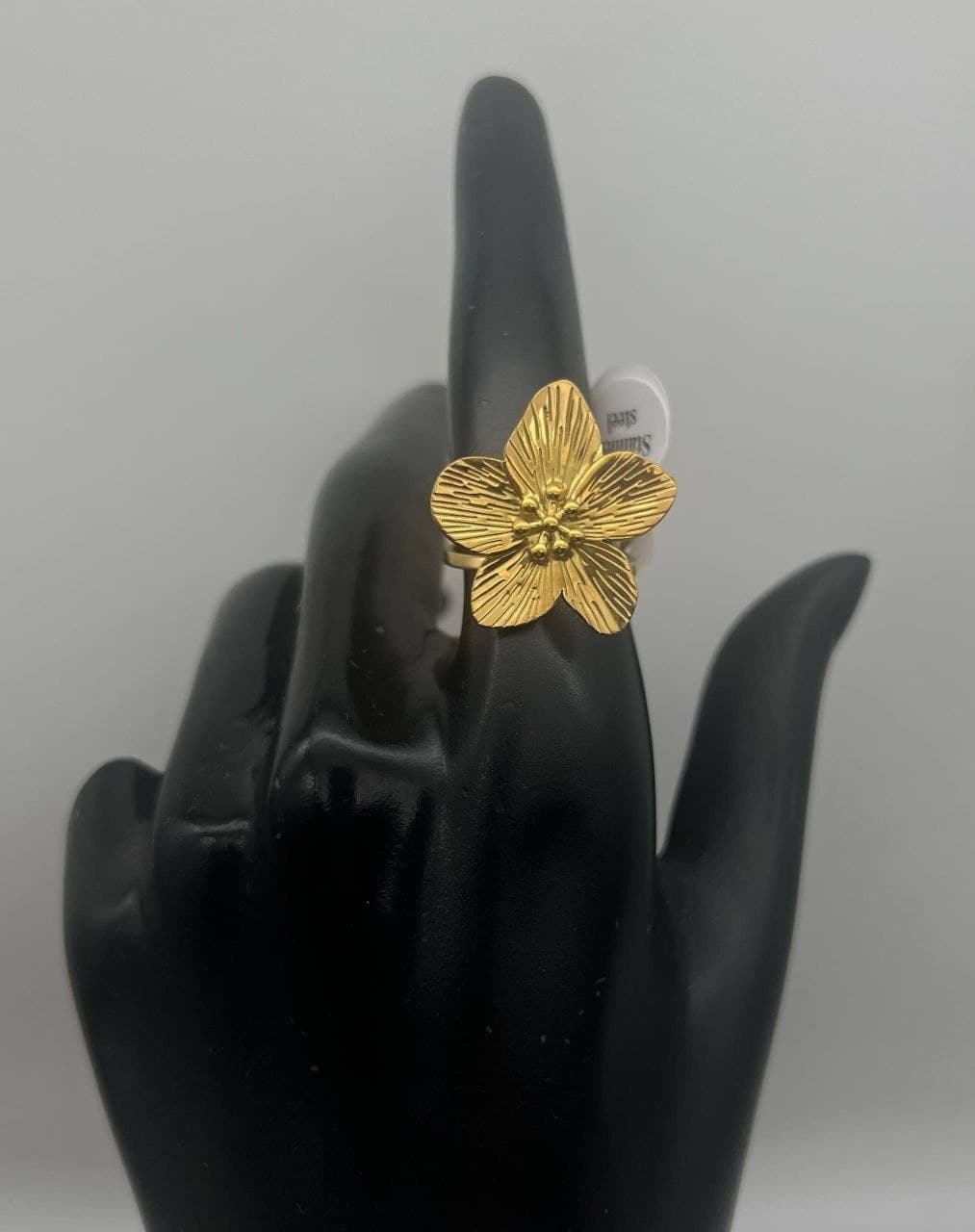 Bague flora en acier inoxydable