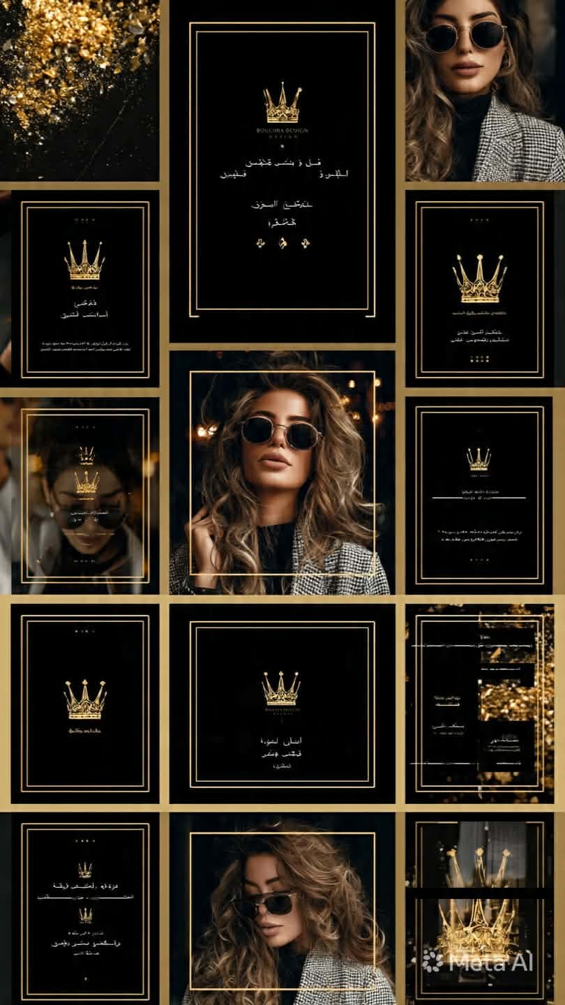 قالب ستوري انستقرام 12 Gold luxe