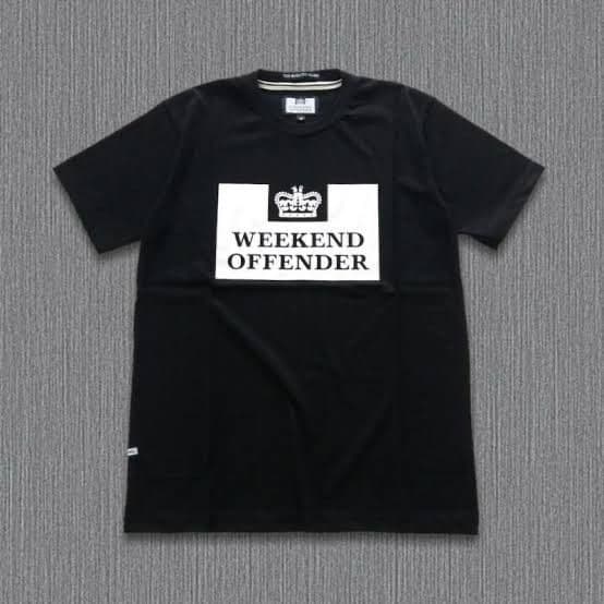 T-shirt weekend offender 🖤