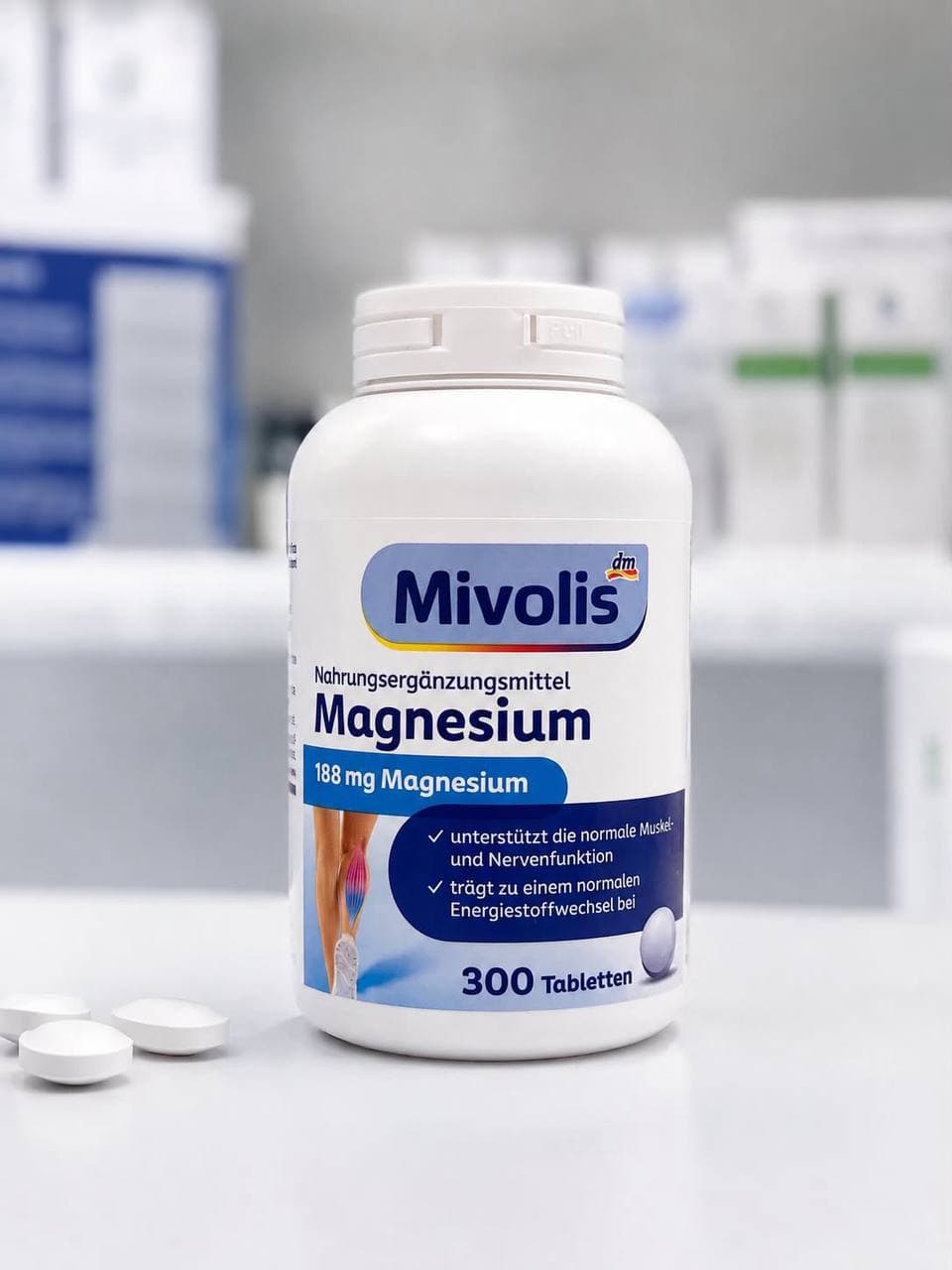 Mivolis Magnesium — 188 mg, 300 tablets