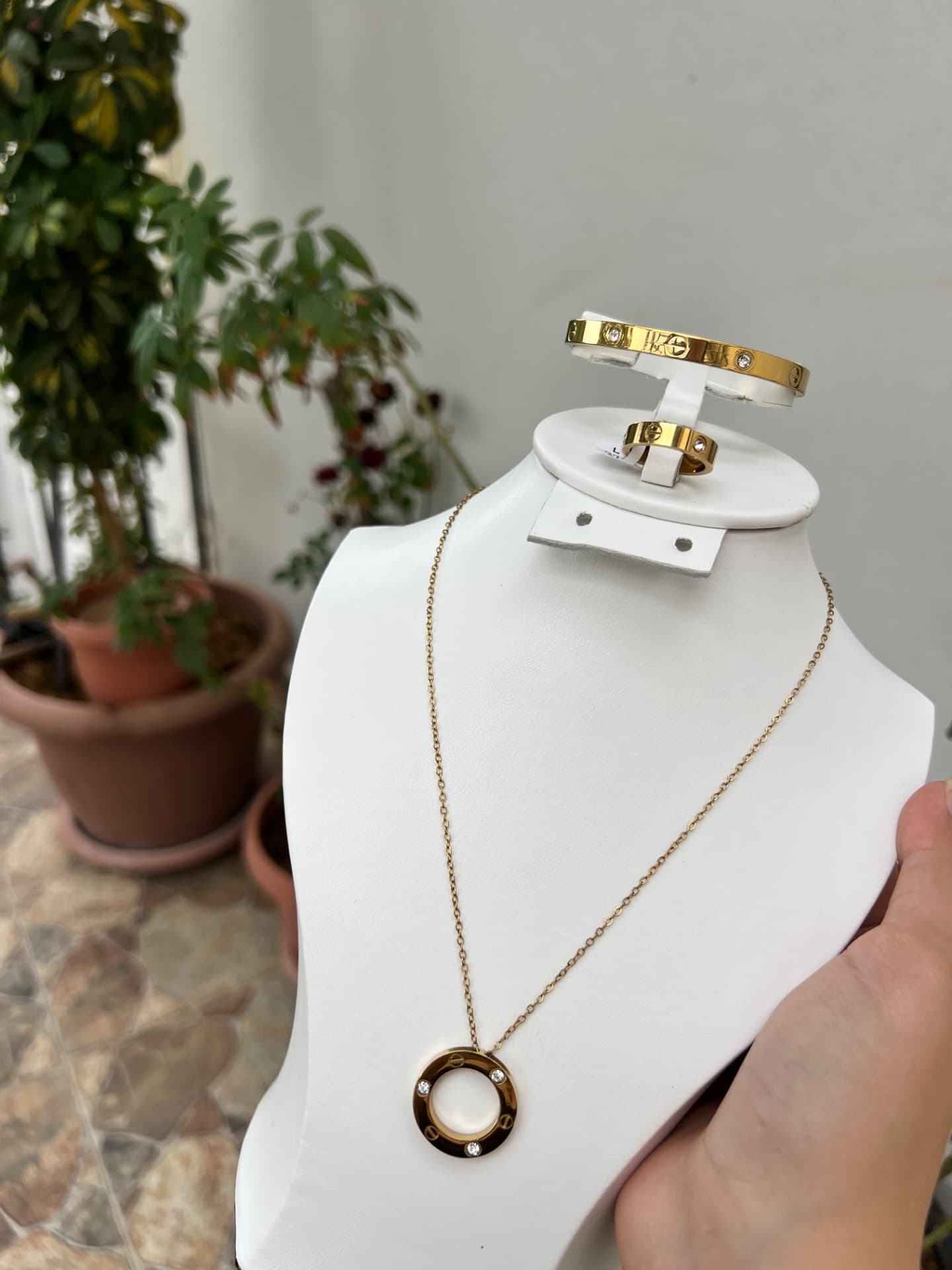 Trio cartier perlée
