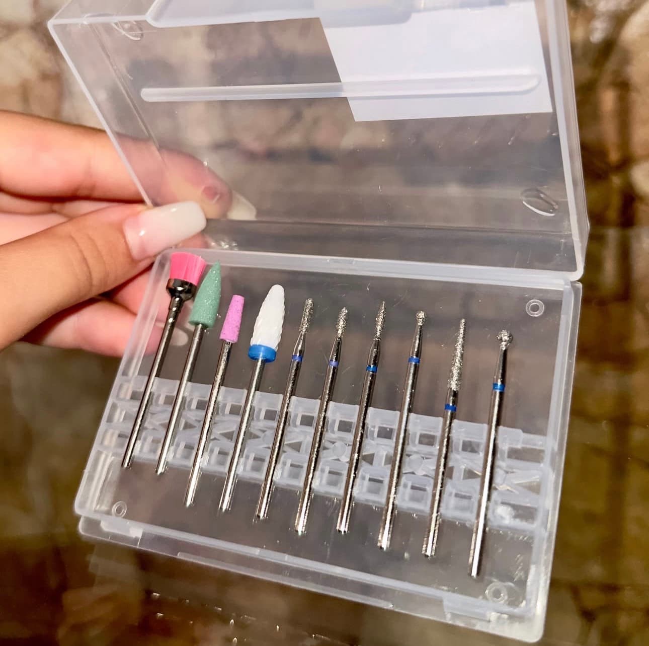 Kit / Coffret Complet d'Embouts de Ponceuse – Manucure Russe & Soin des Ongles