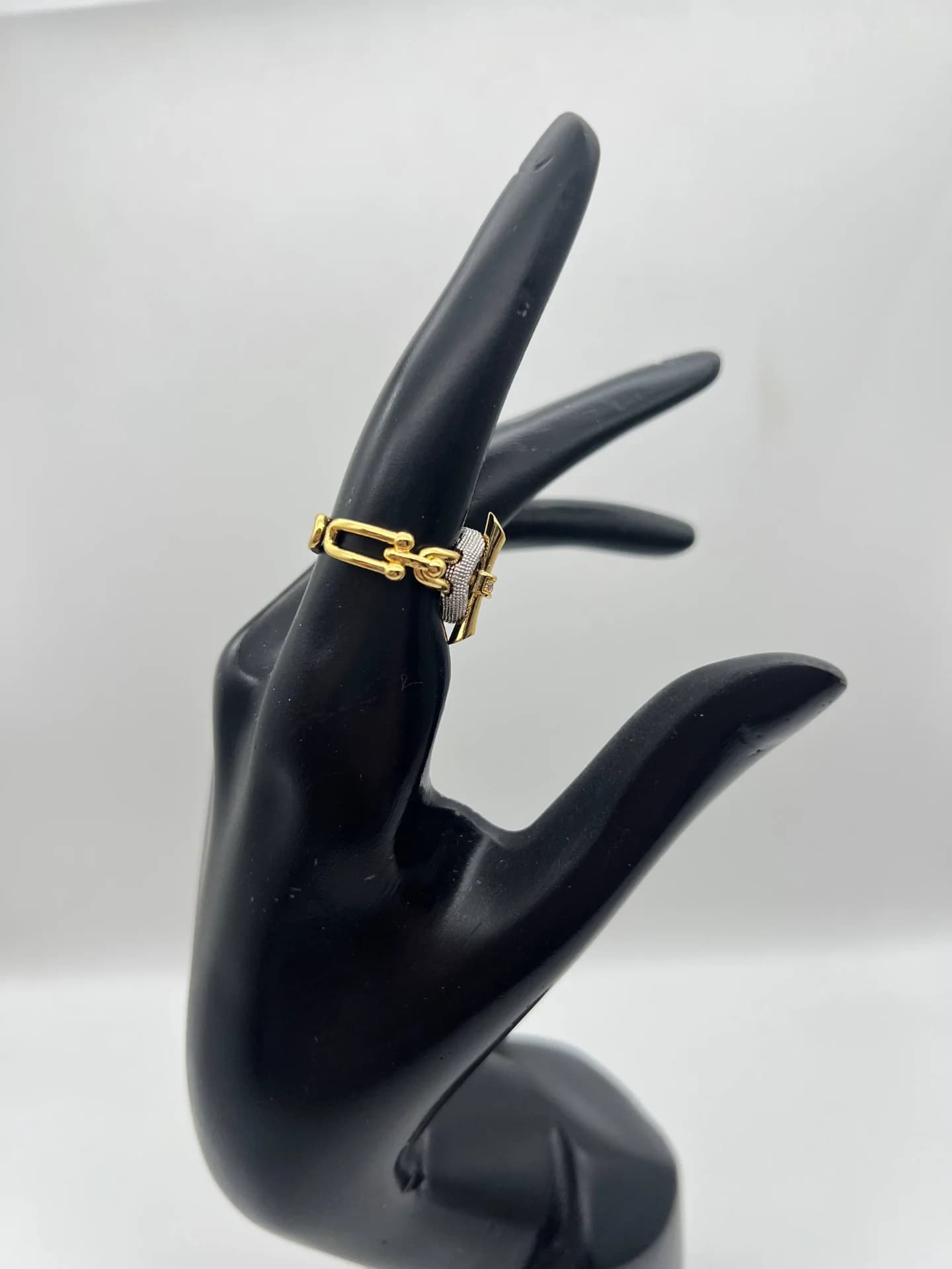 Bague "Hermès" en acier inoxydable