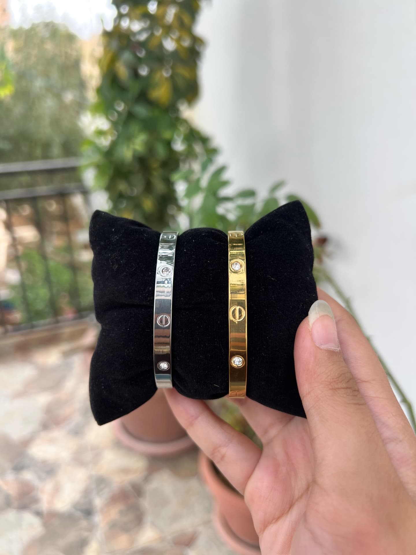 Bracelet cartier love perlée