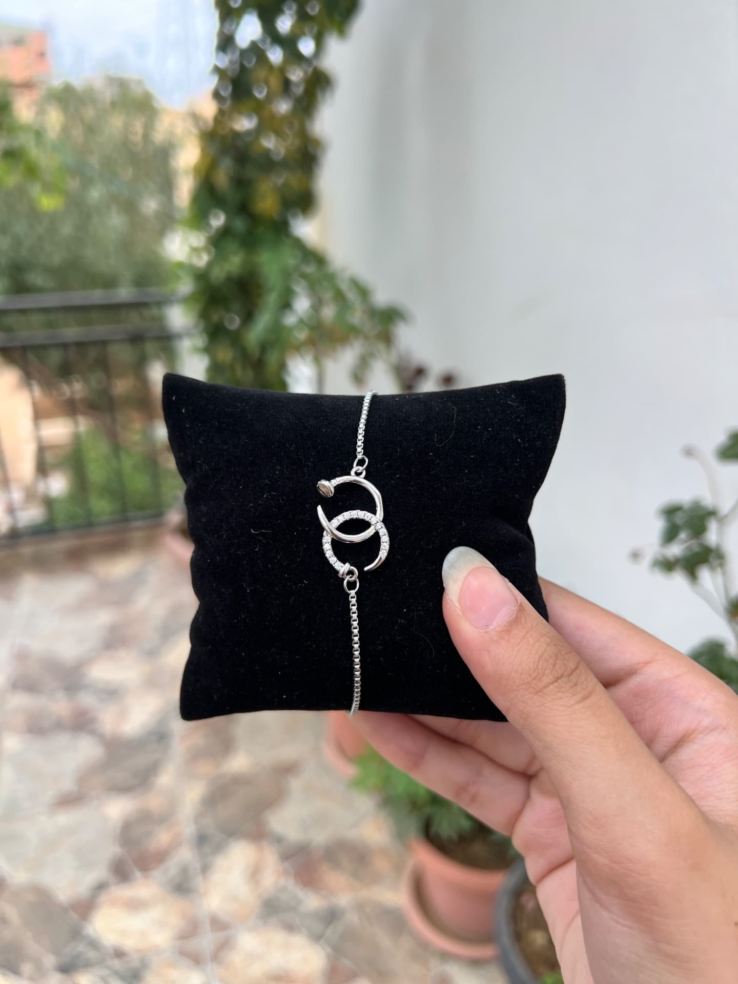 Gourmette double clou