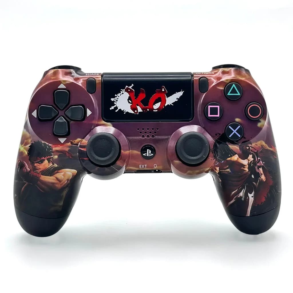 SONY DualShock Manette PS4 Sans Fil, Batterie Rechargeable (High Copy) – Edition Street Fighter V2