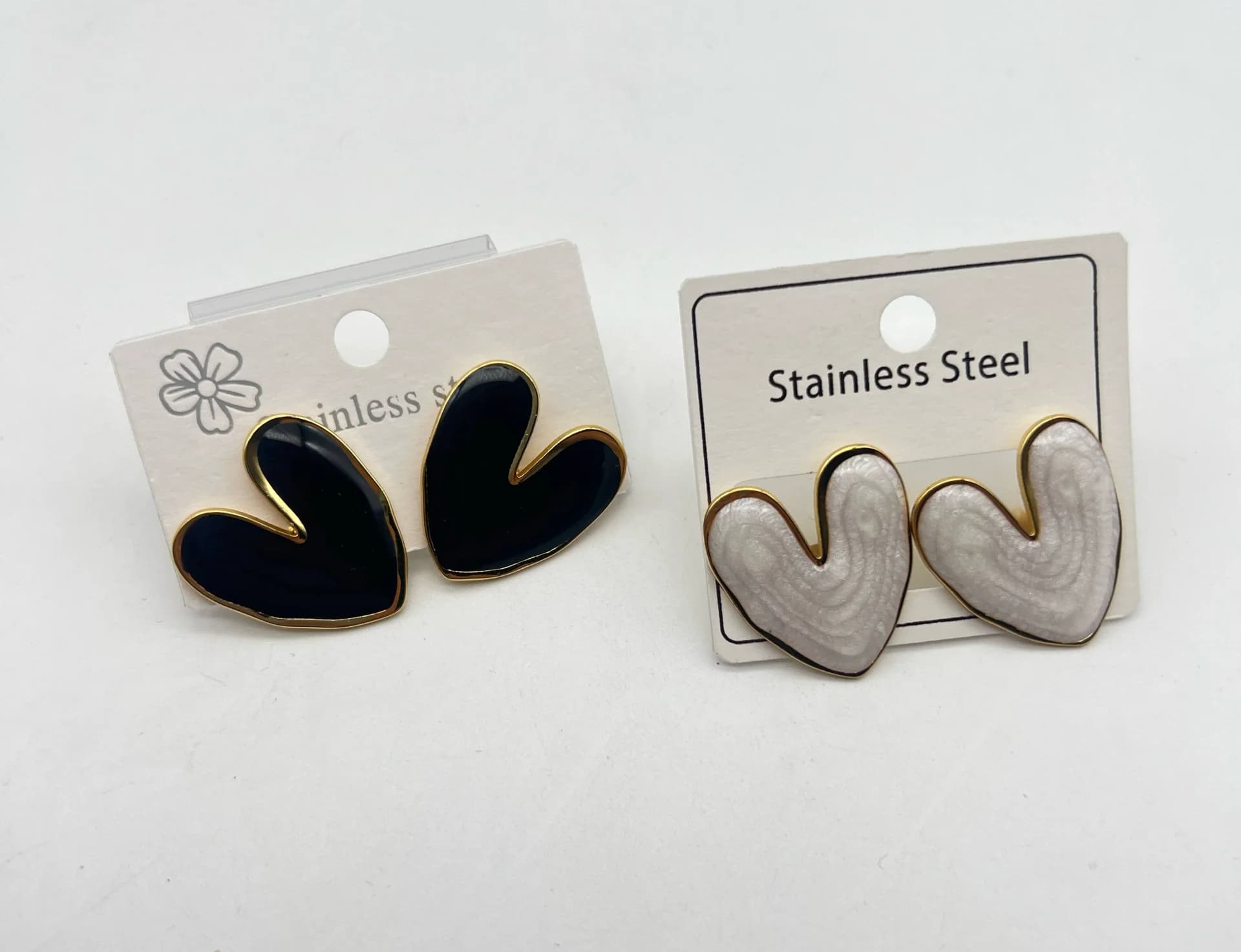 Boucles d'oreilles en acier inoxydable