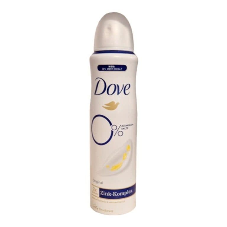 déodorant en spray Dove Original 0% 150 ml.