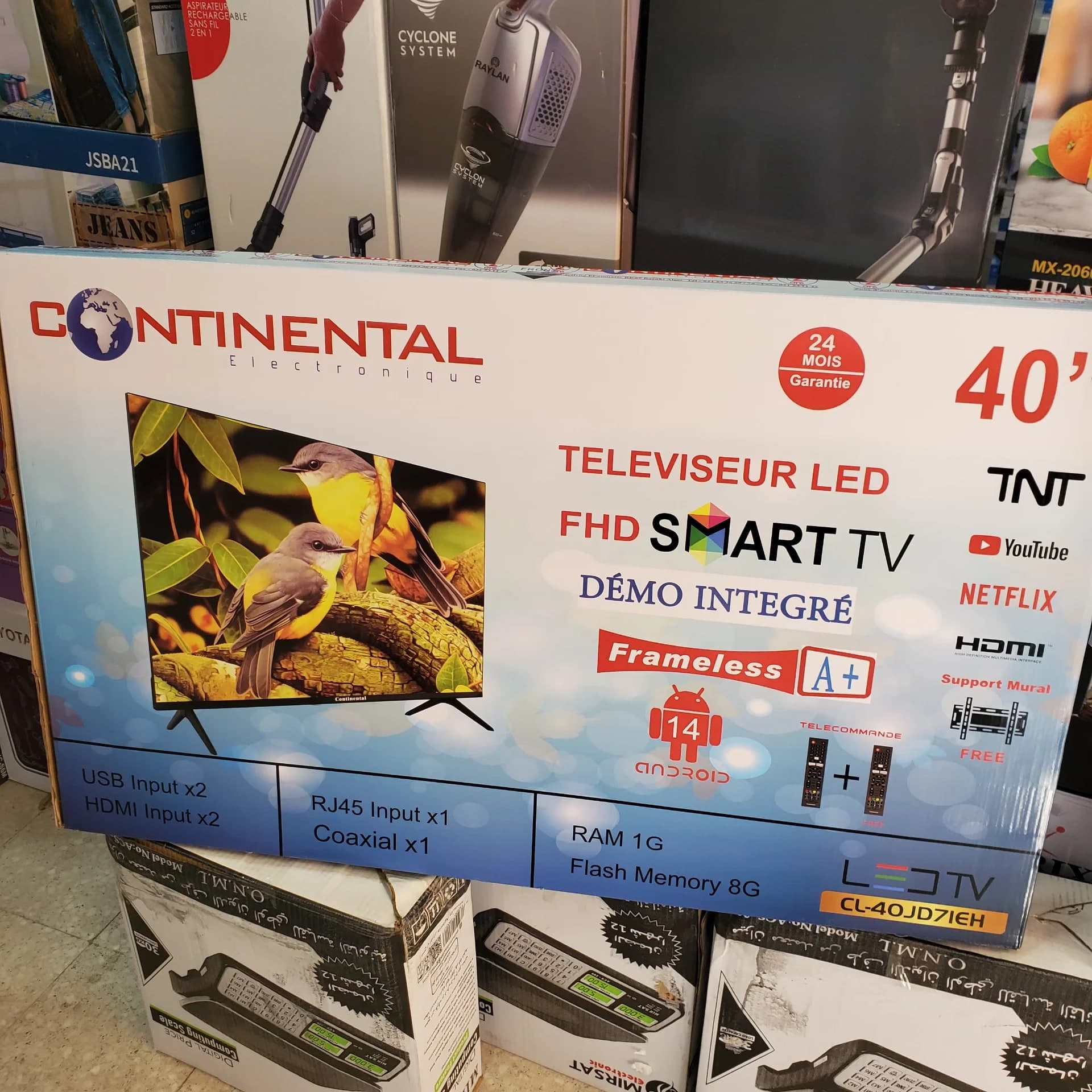 Tv Continental 40p Smart Démo intégré
