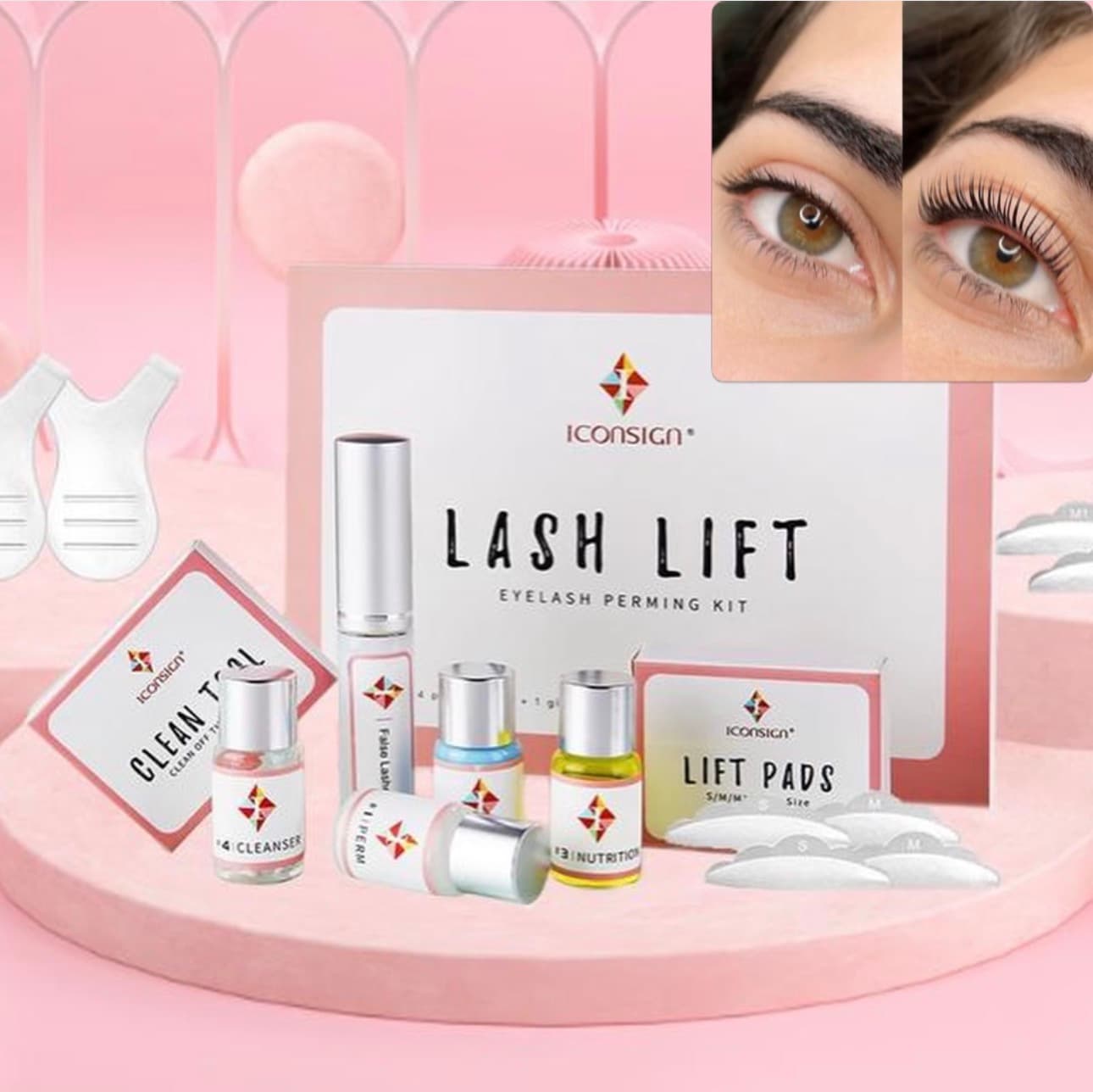 Kit Réhaussement de Cils ICONSIGN – Lash Lift Professional