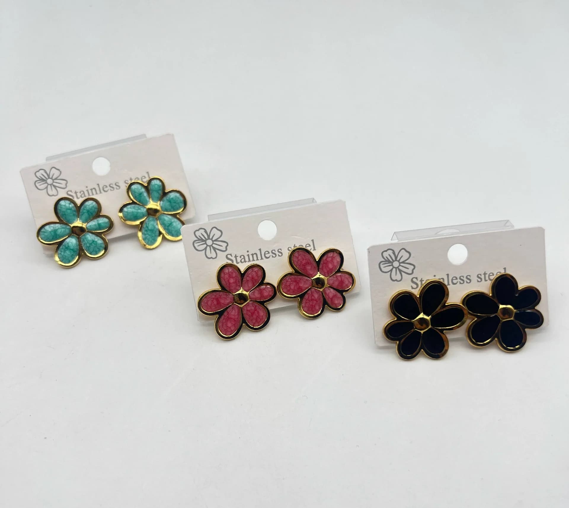 Boucles d'oreilles en acier inoxydable
