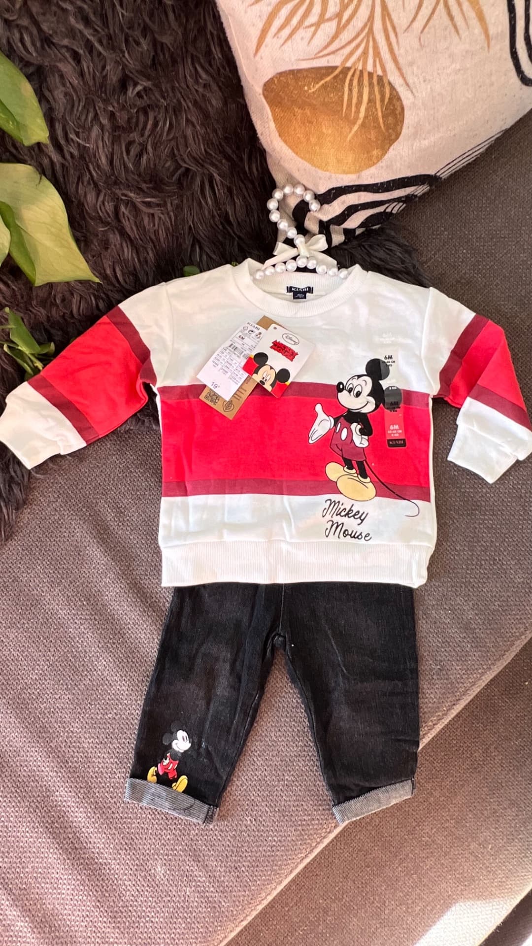 Ensemble deux pièces Kiabi garçon Collection Disney mikey , confortable en coton très bonne qualité Âge de 3 à 36 Mois