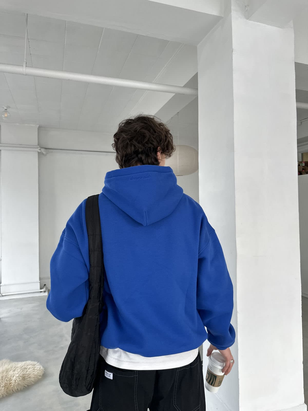 Blue hoodie