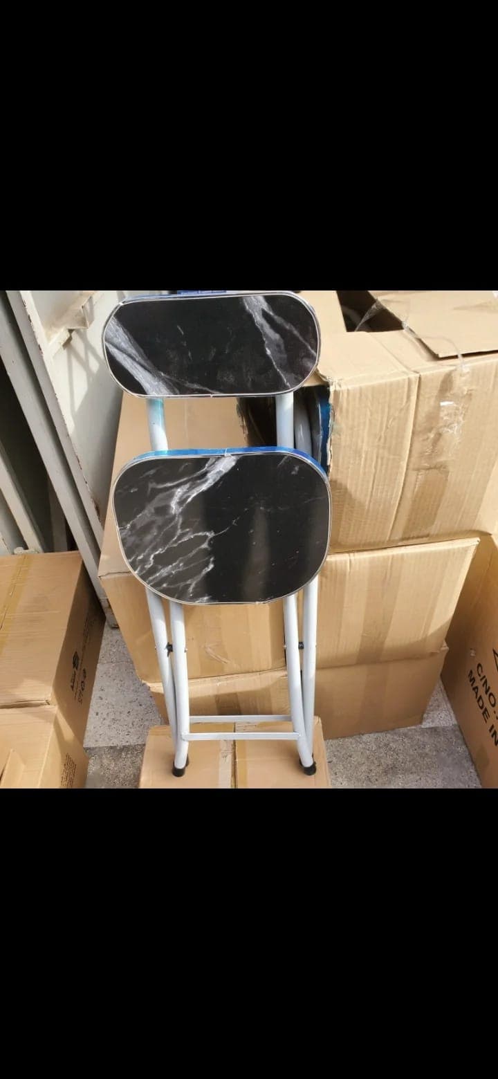 كرسي معدني قابل للطي من الحطب chaise pliable
