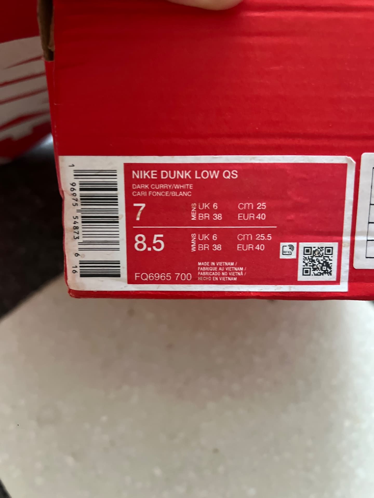 Original Nike dunk 42