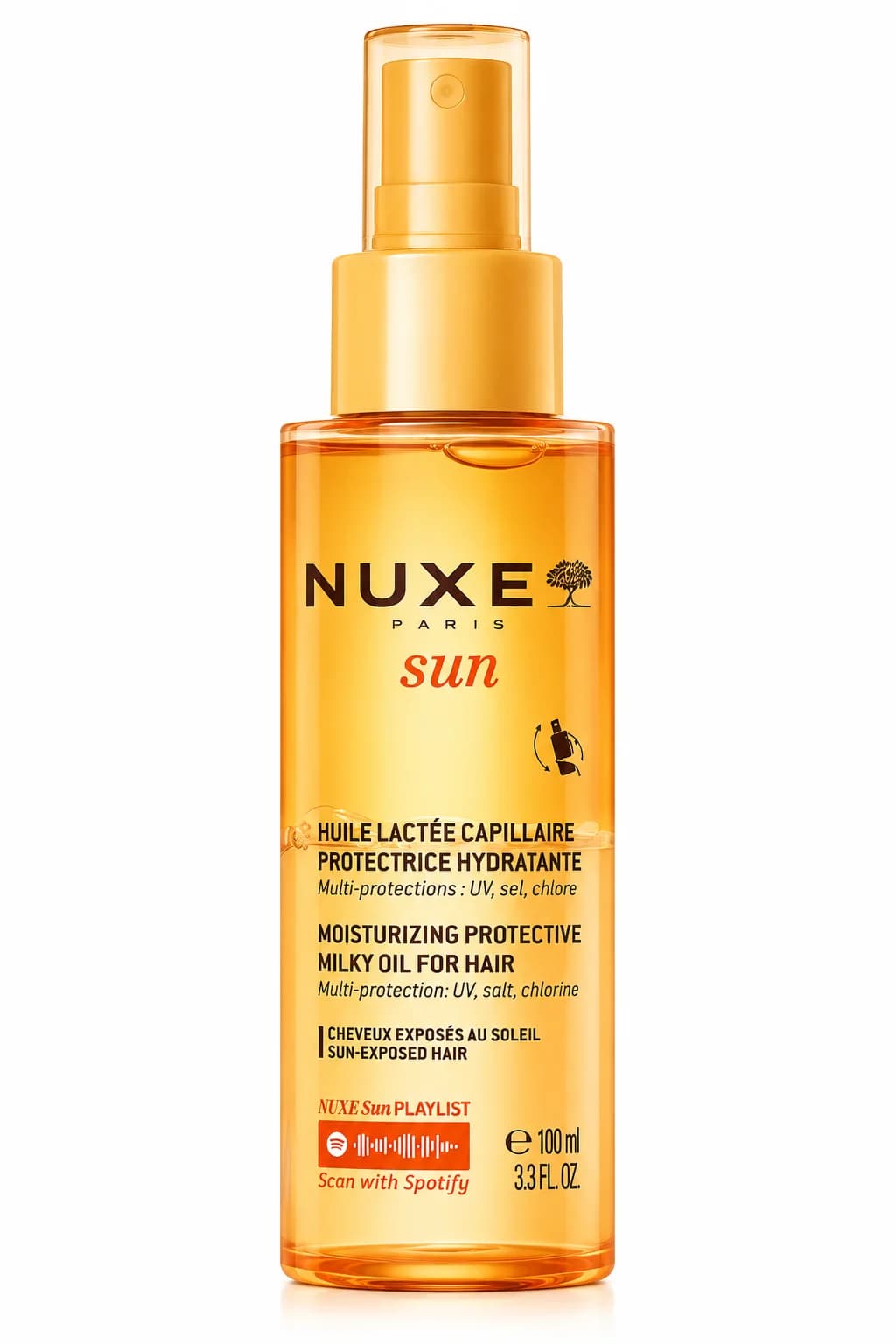 NUXE Sun – Moisturizing Protective Milky Oil for Hair – 100ml