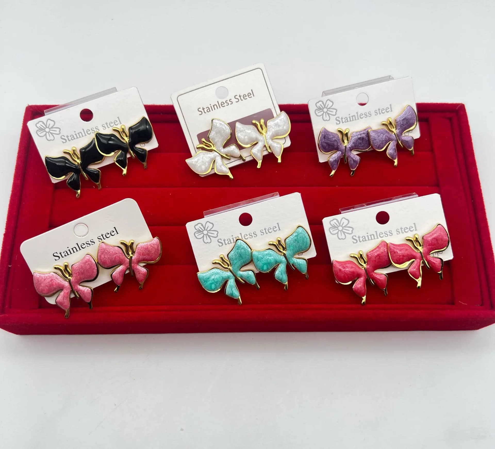 Boucles d'oreilles en acier inoxydable