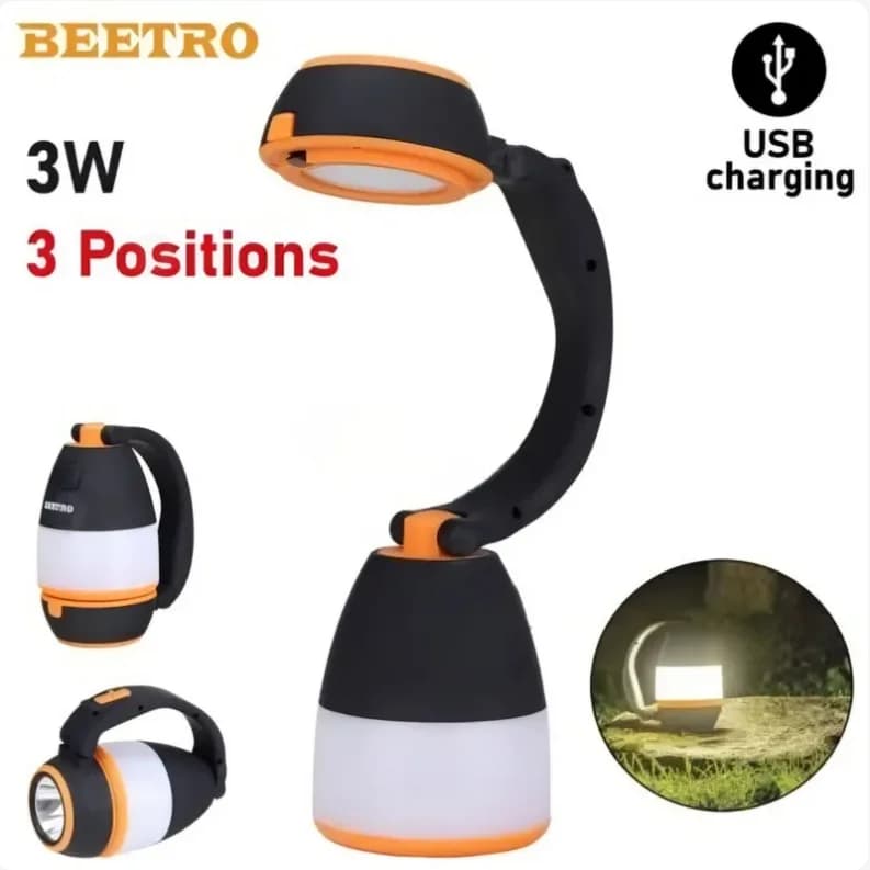 Lampe LED rechargeable multiusages 3W 3 Positions BEETRO