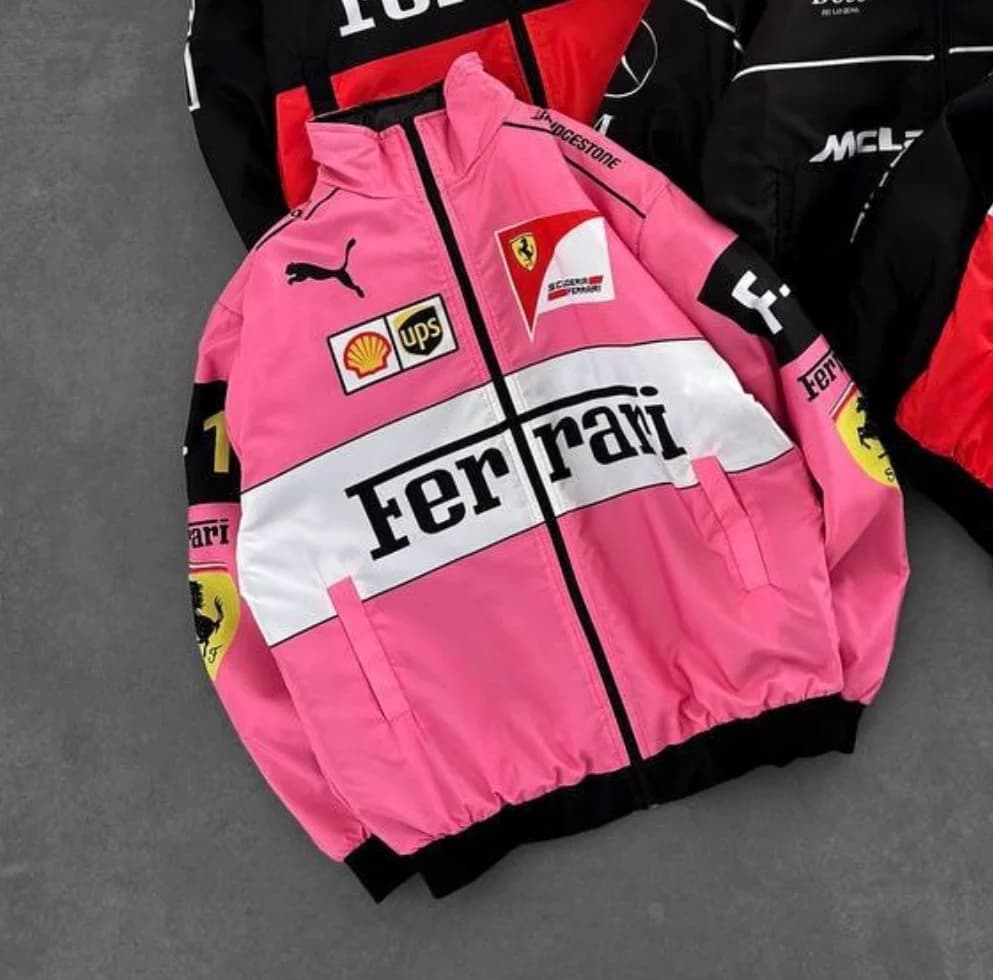 racing jacket Ferrari F1 pink