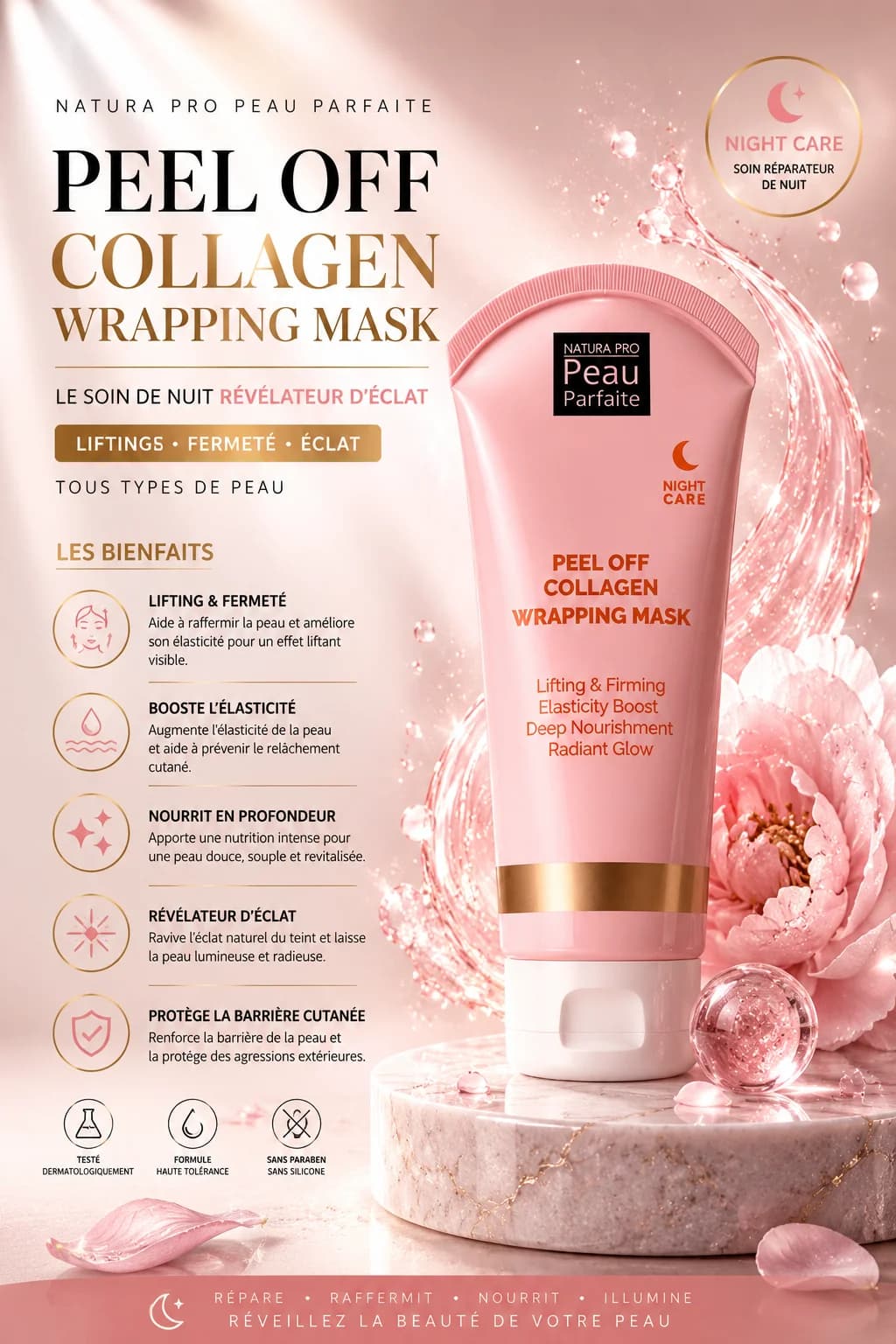 Peel Off Collagen Wrapping Mask – Night Care