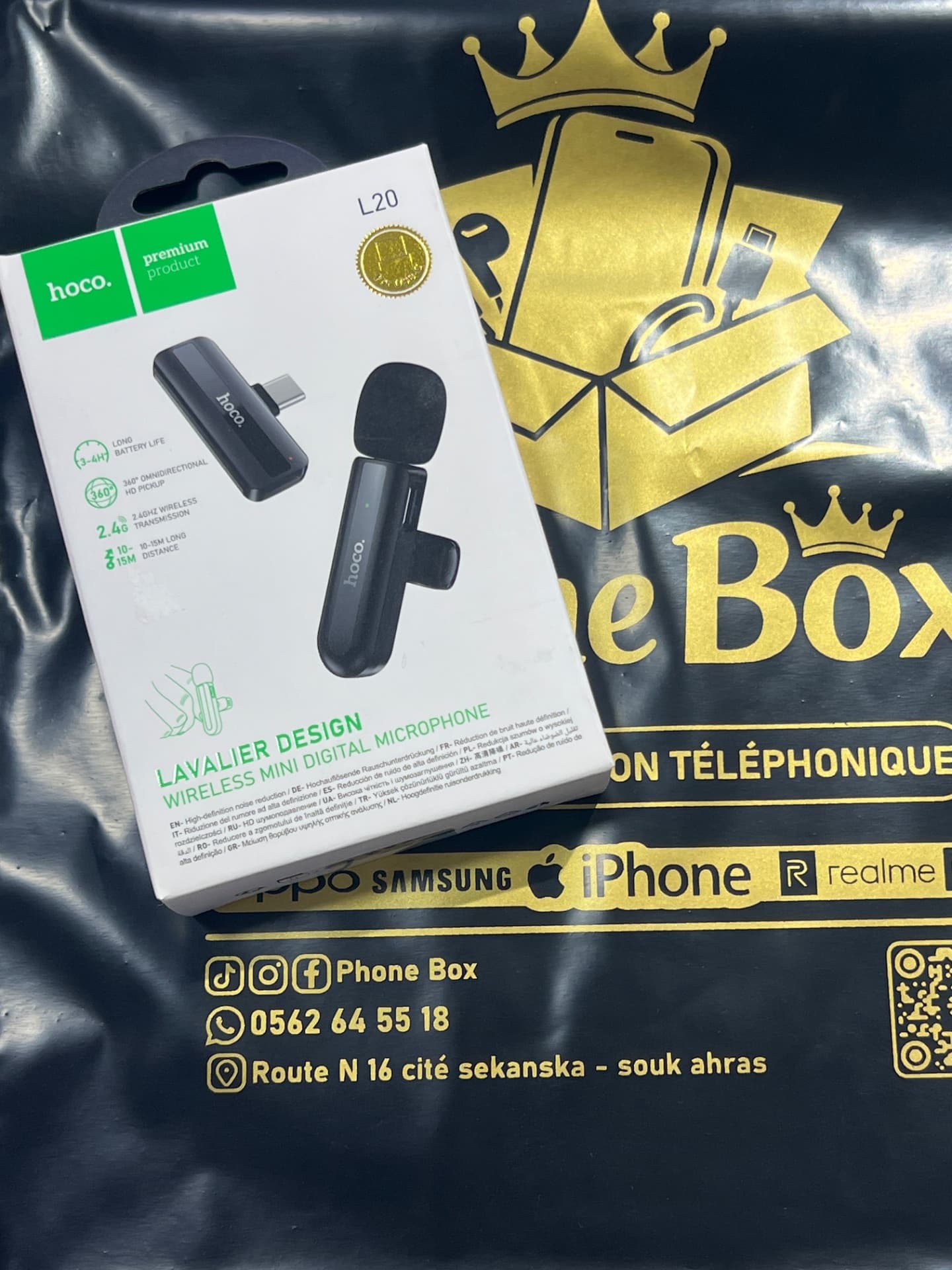 Microphone digital original hoco Tayp c