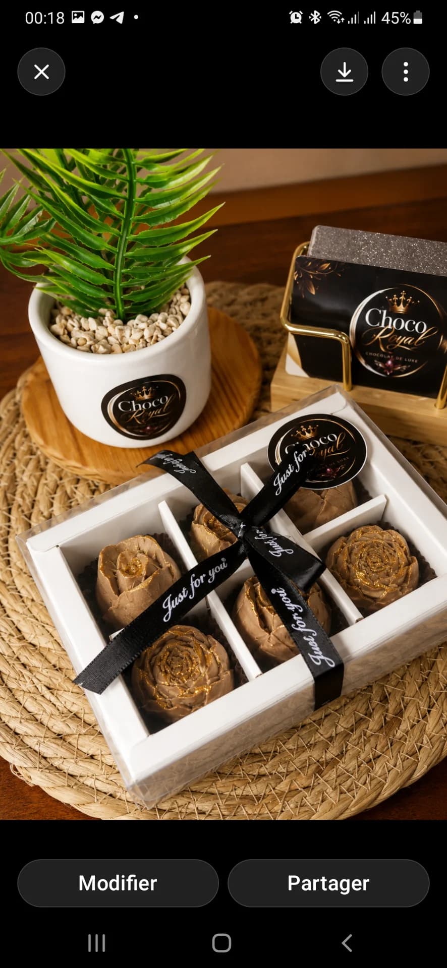 Boxe chocolat 6 pièce