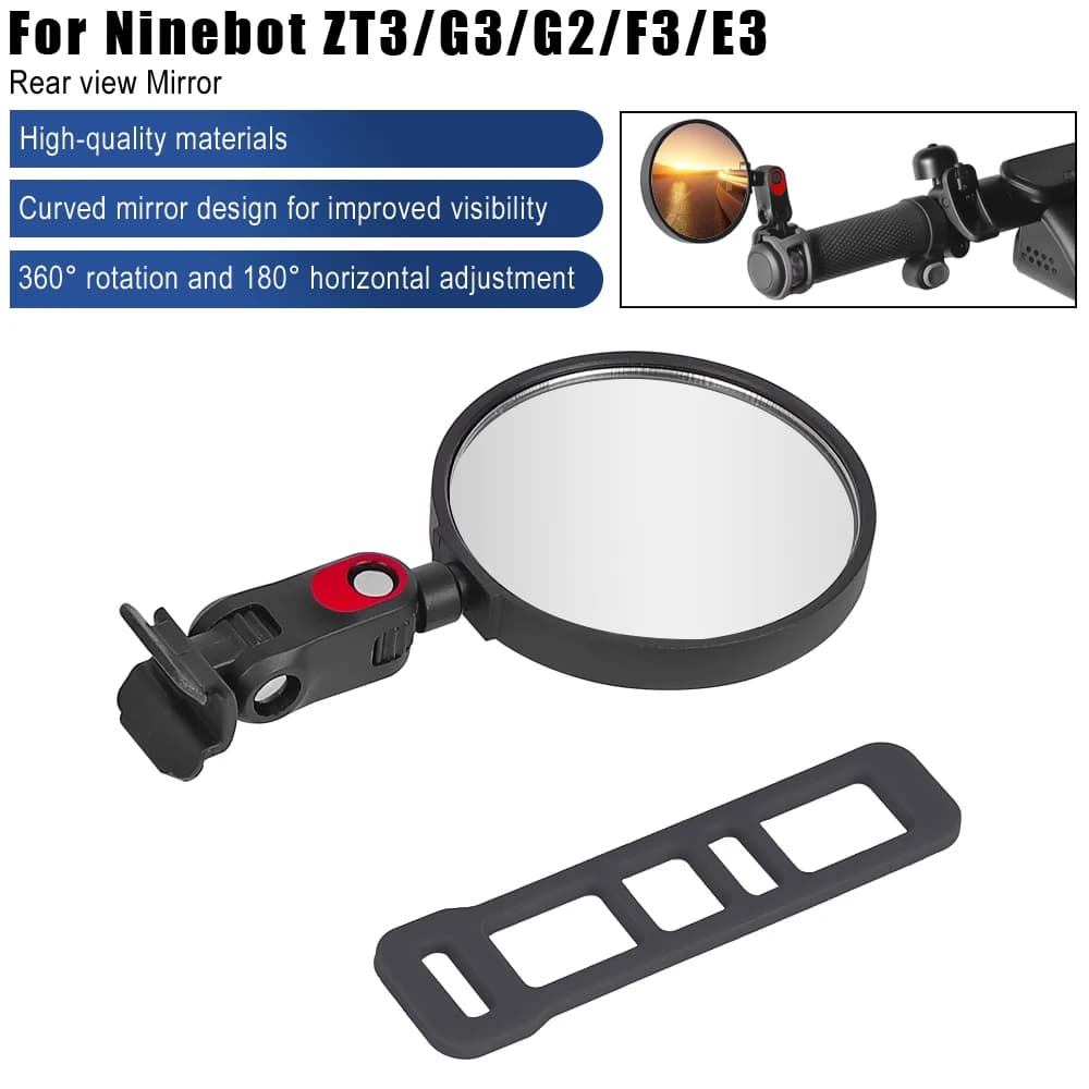 Rétroviseur de guidon pour Scooter électrique Segway Ninebot MAX G3 ZT3 Pro F3 F3 Pro E3 E3 Pro, pièces de rechange
