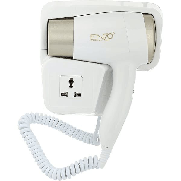 مجفف الشعر ENZO PROFESSIONAL للتثبيت على الحائط - قوة 3000 واط