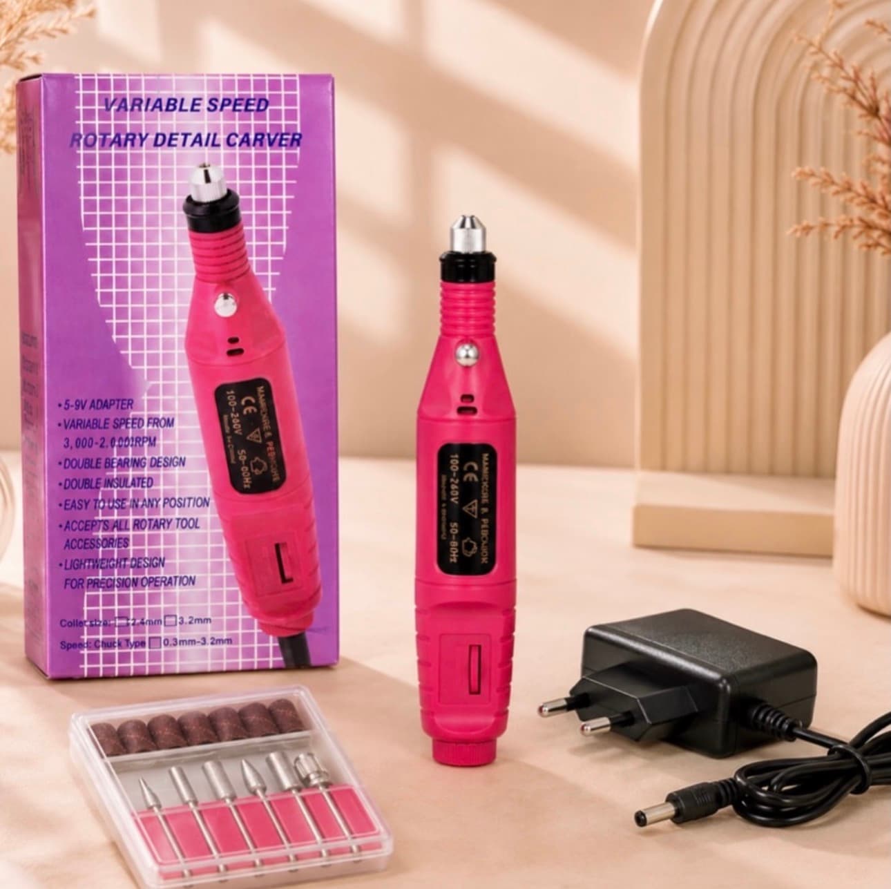 Ponceuse à Ongles Stylo Portable – Pièce à Main Compacte & Précise