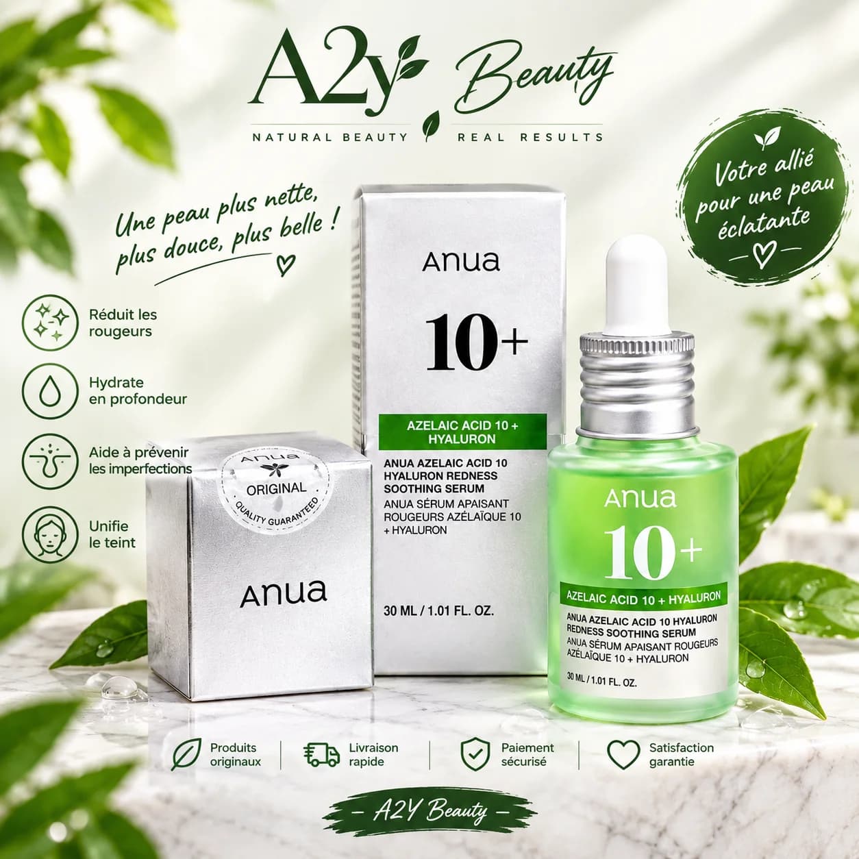 ANUA Azelaic Acid 10% + Hyaluron
