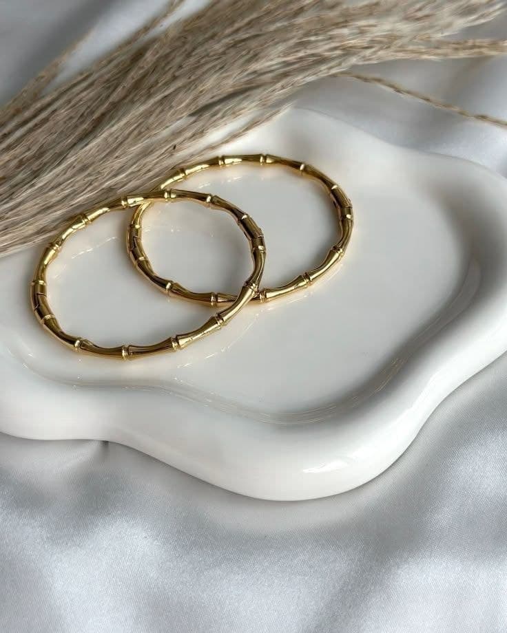Bracelet bambou en acier inoxydable