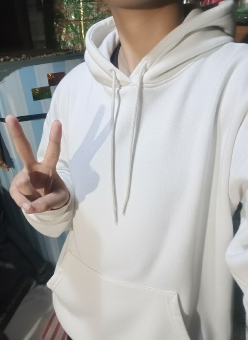 White hoodie