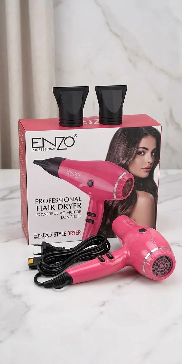 ✨ ENZO PRO STYLE DRYER EN-8889 — مجفف شعر احترافي بقوة 2000W 🔥