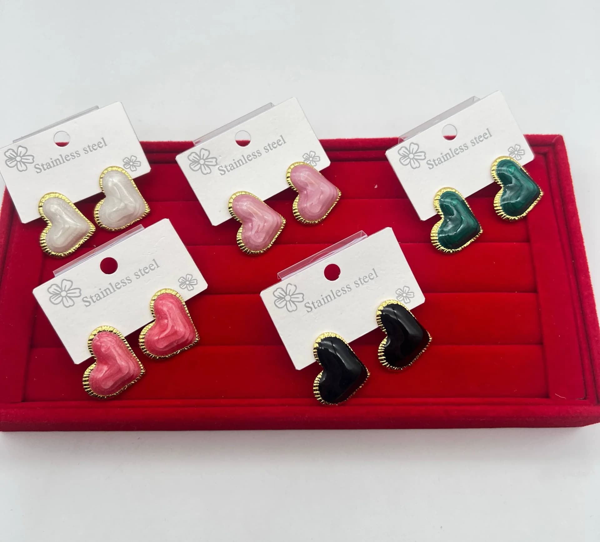 Boucles d'oreilles en acier inoxydable