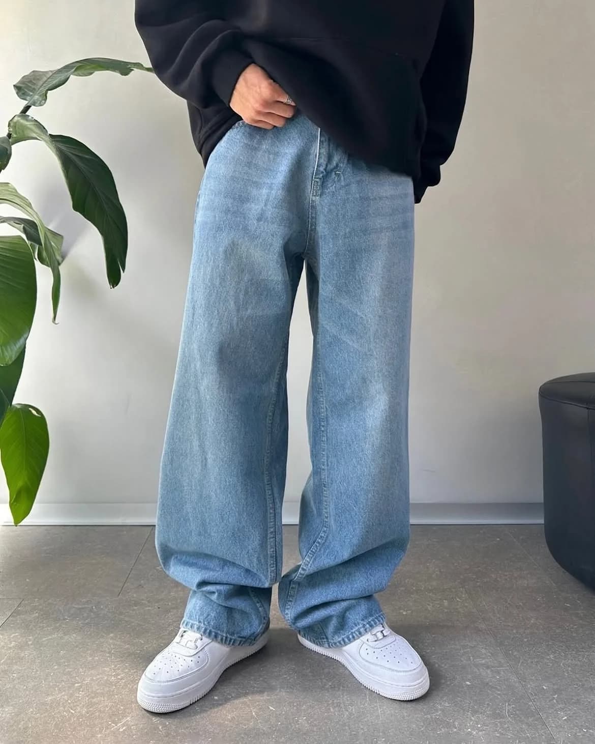 super baggy jeans Porto blue