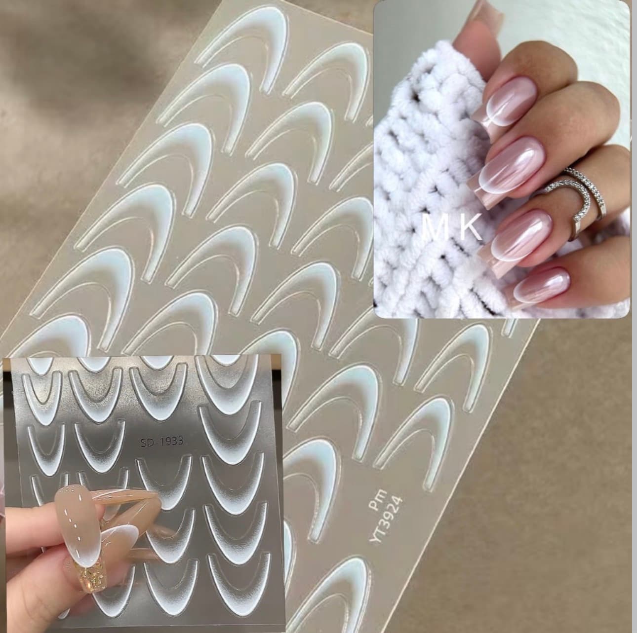 Moule French 3D pour ongles