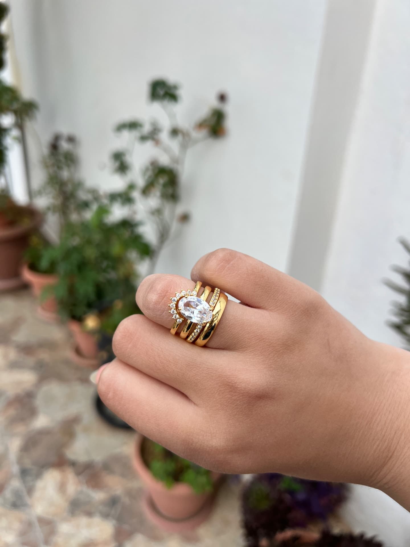 Bague queen (4 bagues)