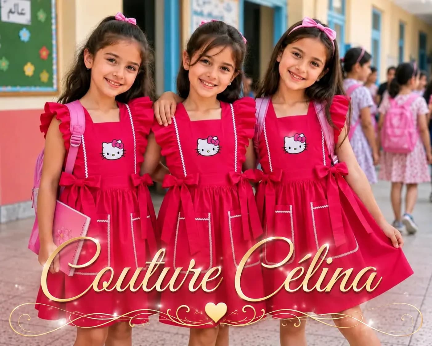 🎀 مئزر مدرسي بناتي
