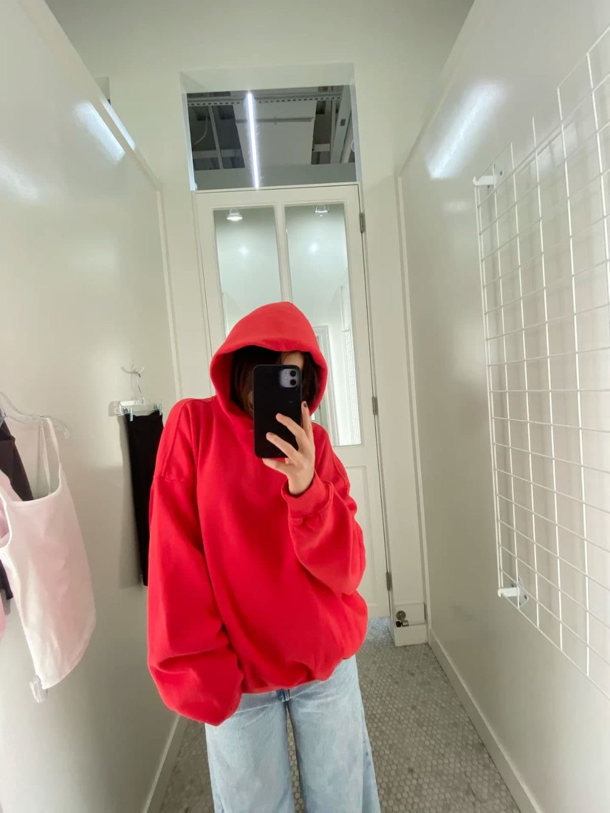 Red hoodie