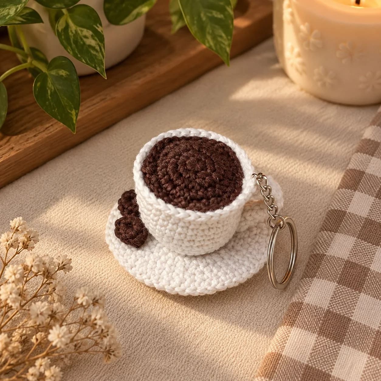 coffee cup key chain