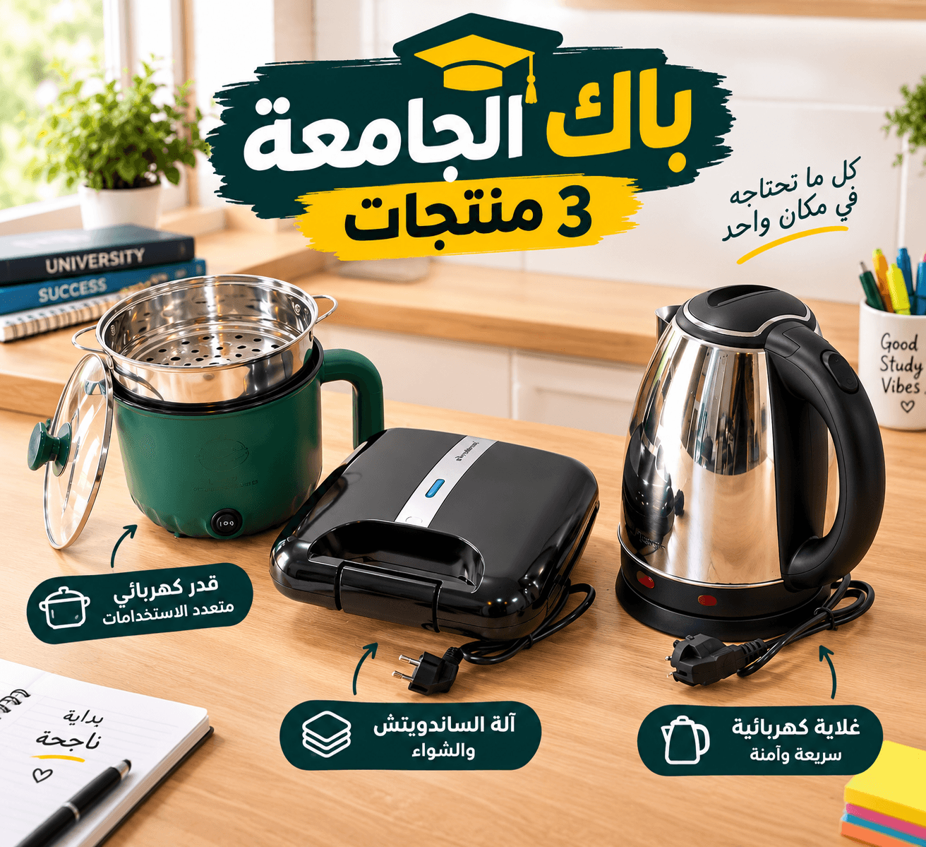 Pack universitaire 3 articles BPM باك الجامعة