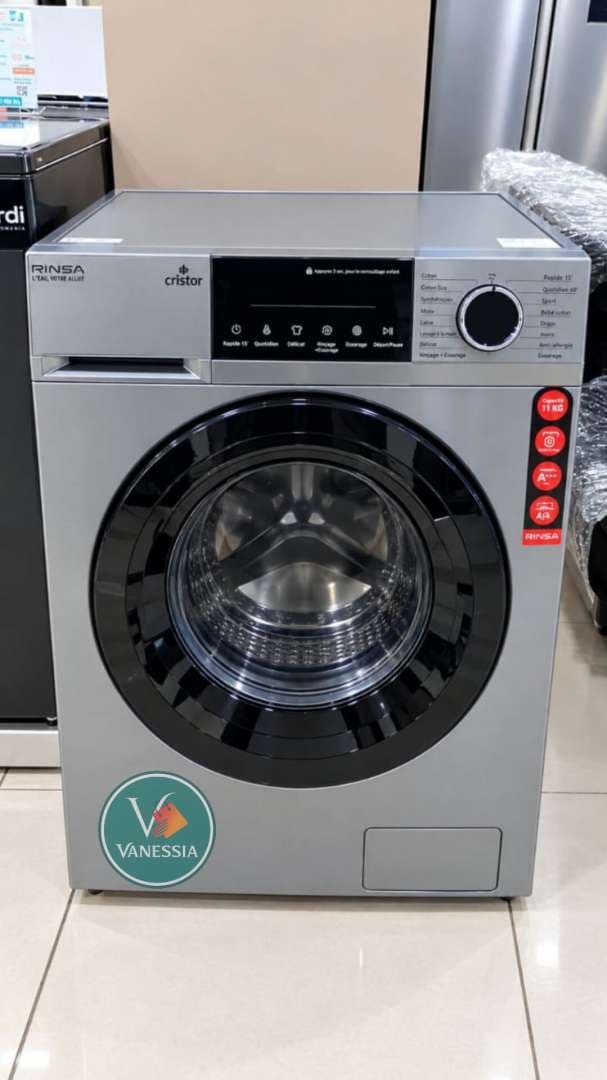 Machine A Laver Cristor Rinsa 11Kg Inverter Vapeur Couleur Silver
